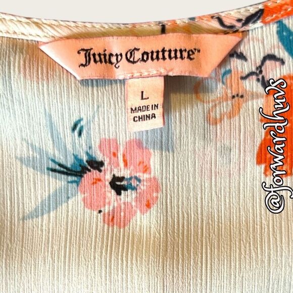 Juicy Couture Layered Cold-Shoulder Top Size Large - Picture 8 of 11